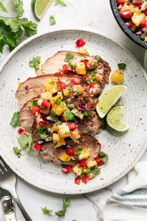 Grilled Pork Loin with Pineapple Chutney - calories, carbs, nutrition