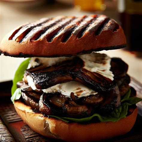 Grilled Portobello & Goat Cheese Griddle - calories, carbs, nutrition