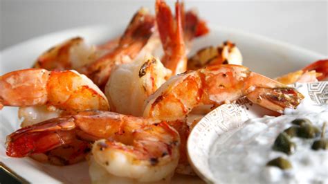 Grilled Prawns with Caper Tzatiki - calories, carbs, nutrition