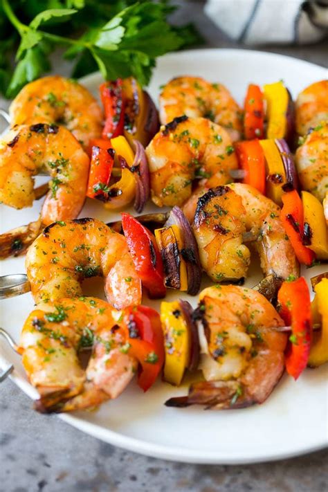 Grilled Shrimp Skewers - calories, carbs, nutrition