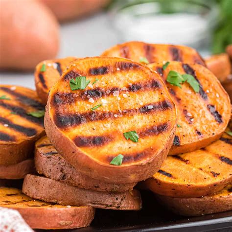 Grilled Sweet Potatoes with Pecan Molasses Butter - calories, carbs, nutrition