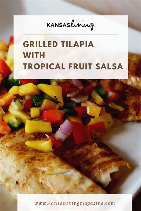 Grilled Tilapia with Tropical Fruit Salsa - calories, carbs, nutrition