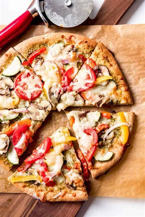 Grilled Vegetable Wheat Pizza - calories, carbs, nutrition