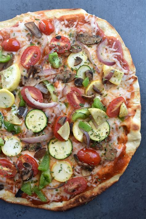 Grilled Vegetarian Pizza - calories, carbs, nutrition