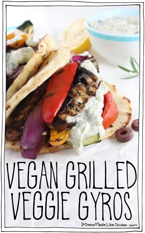 Grilled Veggie Gyro - calories, carbs, nutrition