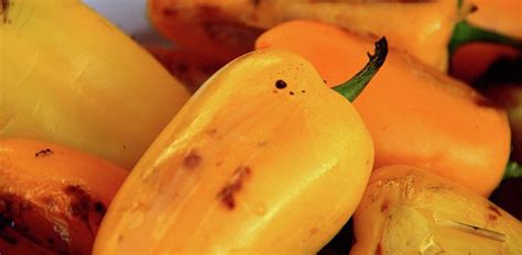 Grilled Yellow Peppers, Seasoned - calories, carbs, nutrition