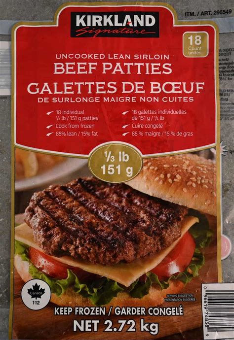 Ground Sirloin & Beef Patties - calories, carbs, nutrition