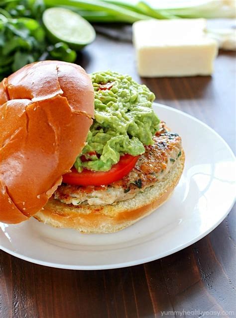 Guacamole Chicken Burger - calories, carbs, nutrition