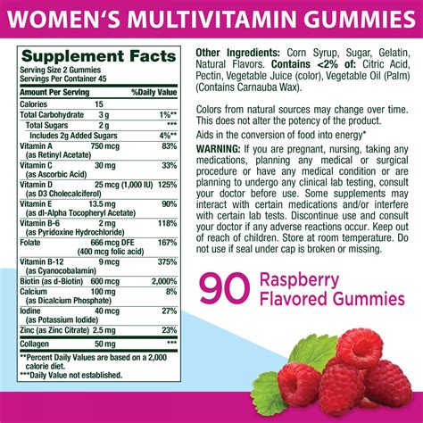 Gummy Multivitamin - calories, carbs, nutrition