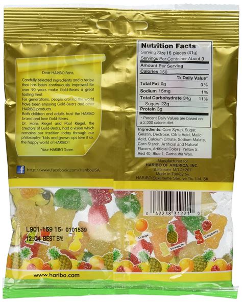 Gummy - calories, carbs, nutrition