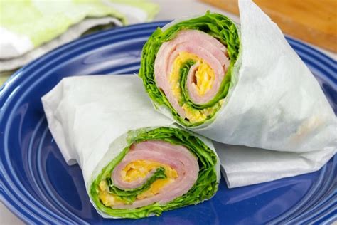 Ham and Cheese Wrap - calories, carbs, nutrition