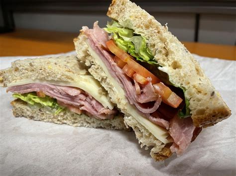 Ham and Swiss on Multigrain - calories, carbs, nutrition