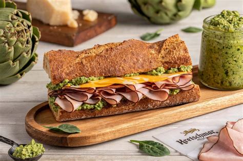 Ham & Artichoke Baguette - calories, carbs, nutrition