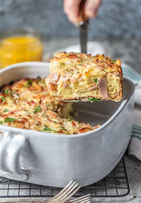 Ham & Cheddar Breakfast Bake - calories, carbs, nutrition