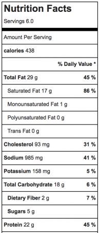 Ham Cheddar on White - calories, carbs, nutrition