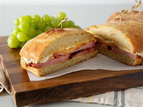 Ham & Cheese on Ciabatta - calories, carbs, nutrition