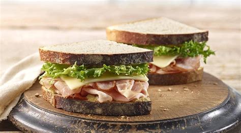 Ham Sandwich with Swiss Cheese - calories, carbs, nutrition