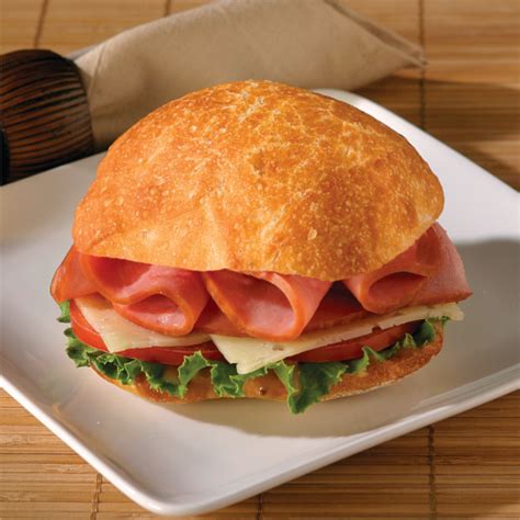 Ham Swiss Ciabatta - calories, carbs, nutrition