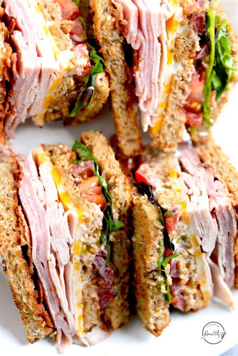 Ham Turkey Club withPotato Salad - calories, carbs, nutrition