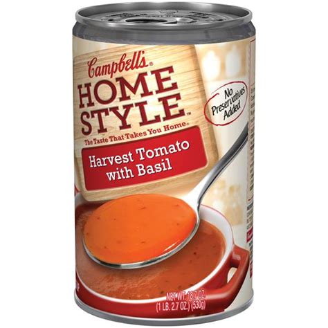 Harvest Tomato with Basil Soup - calories, carbs, nutrition