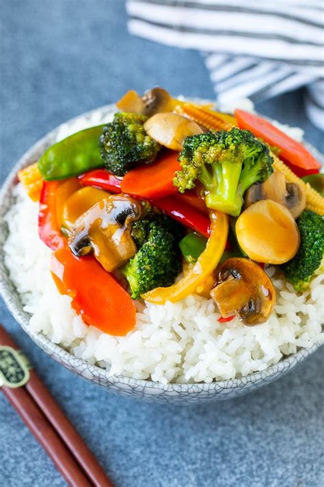 Hawaiian Vegetarian Stir-Fry, with Rice - calories, carbs, nutrition