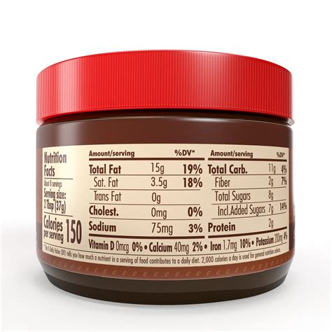 Hazelnut Spread - calories, carbs, nutrition