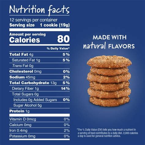 Healthy Cookies - calories, carbs, nutrition