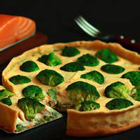 Healthy Living - Salmon & Broccoli Pie - calories, carbs, nutrition