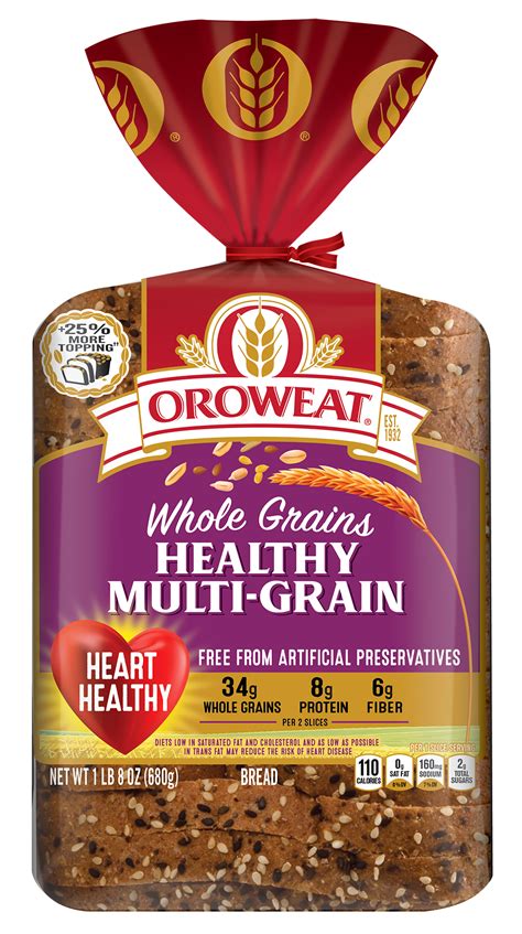 Healthy Multi-Grain Bread - calories, carbs, nutrition