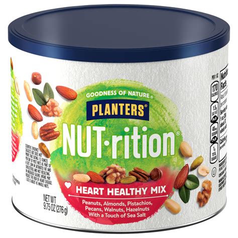 Heart Healthy Nut Mix - calories, carbs, nutrition