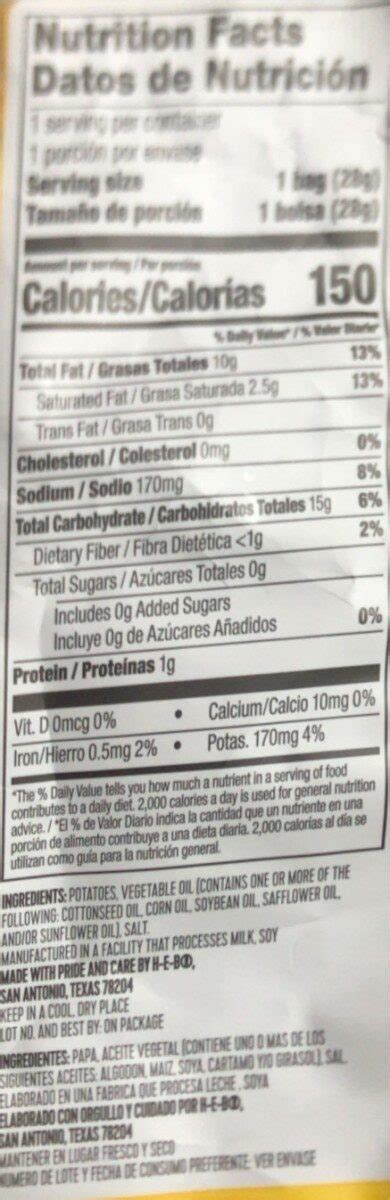 Heb - calories, carbs, nutrition