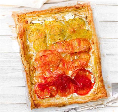 Heirloom Tomato and Chevre Tart - calories, carbs, nutrition