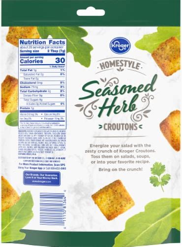 Herbed Croutons - calories, carbs, nutrition