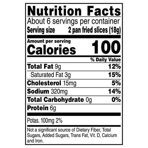 Hickory Smoked Bacon - calories, carbs, nutrition