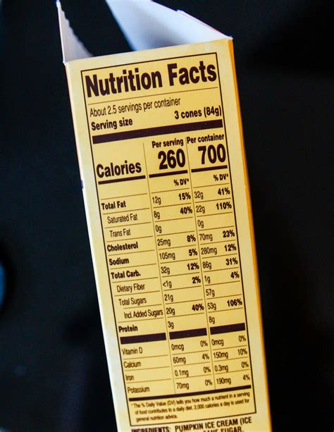 Hold the Cone - calories, carbs, nutrition