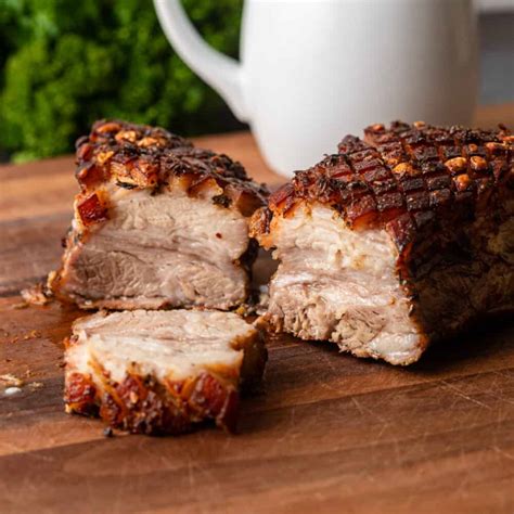 Home Cooked Roast Pork Belly - calories, carbs, nutrition