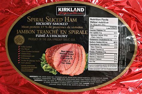 Honey Baked Spiral Ham - calories, carbs, nutrition