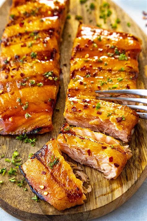 Honey BBQ Grilled Salmon - calories, carbs, nutrition