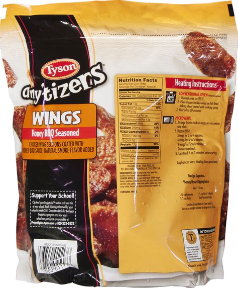 Honey Bbq Wings - calories, carbs, nutrition