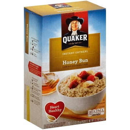 Honey Bun Instant Oatmeal - calories, carbs, nutrition