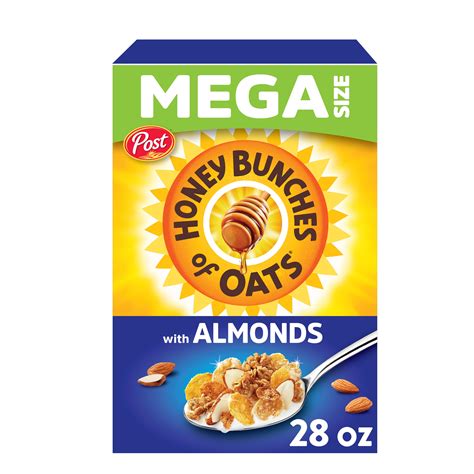 Honey Bunches of Oats with Almonds Cereal only - calories, carbs, nutrition