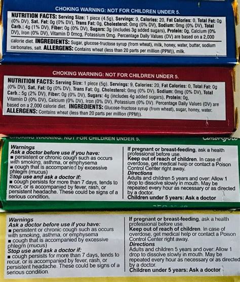 Honey Filled Drops - calories, carbs, nutrition