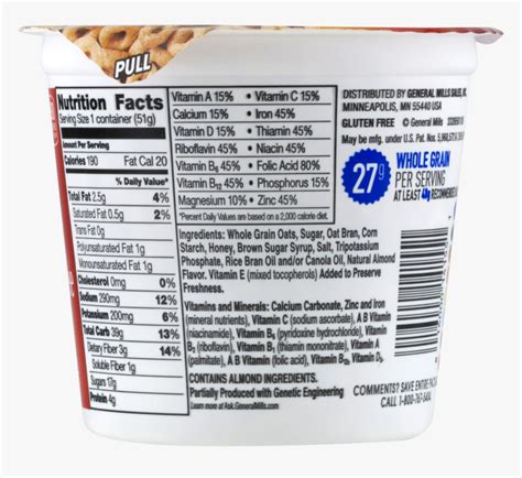 Honey Nut - calories, carbs, nutrition