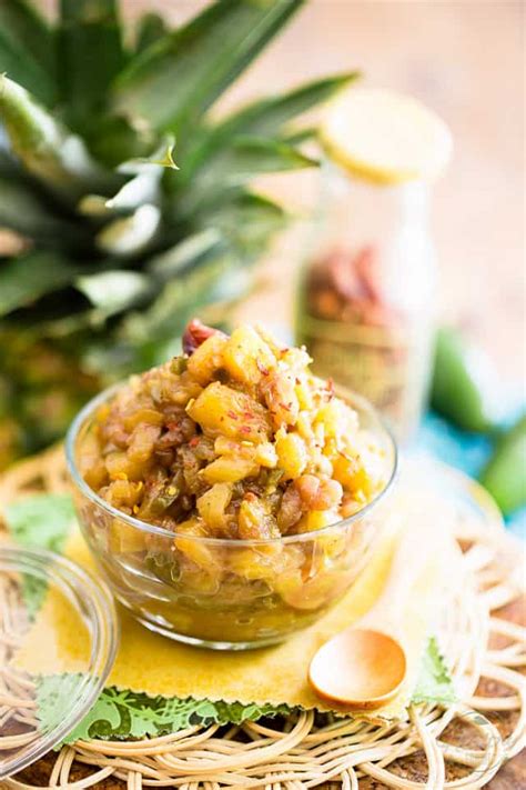 Honey Pineapple Chutney - calories, carbs, nutrition