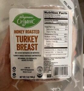 Honey Roasted Turkey Breast - calories, carbs, nutrition