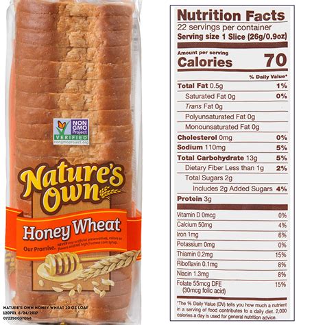 Honey Wheat Bread any - calories, carbs, nutrition