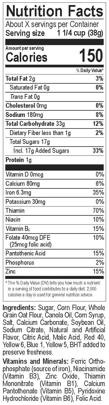 Hot Cereal Honey & Cinnamon - calories, carbs, nutrition