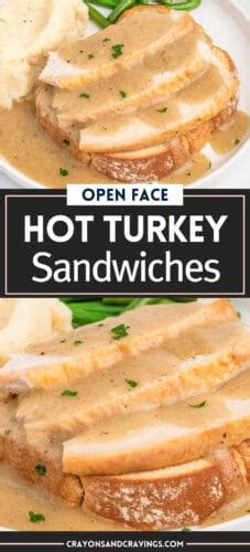Hot Open-Faced Turkey on White Bread - calories, carbs, nutrition