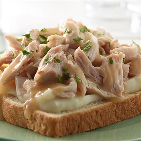 Hot Roasted Open Faced Turkey Sandwich - calories, carbs, nutrition