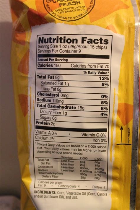 House Fried Corn Tortilla Chips - calories, carbs, nutrition